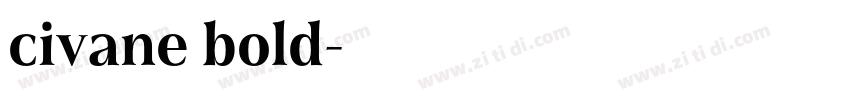 civane bold字体转换